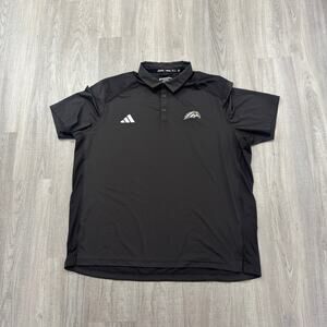 Adidas Western Michigan Broncos Polo Shirt Men's 2XL XXL Brown Golf Golfing WMU
